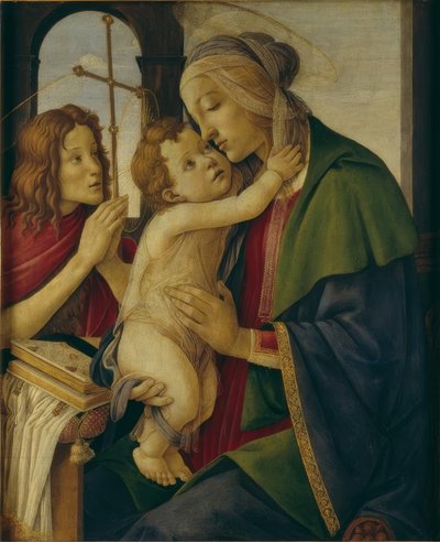 Mary with Child and the Young John by Sandro Botticelli